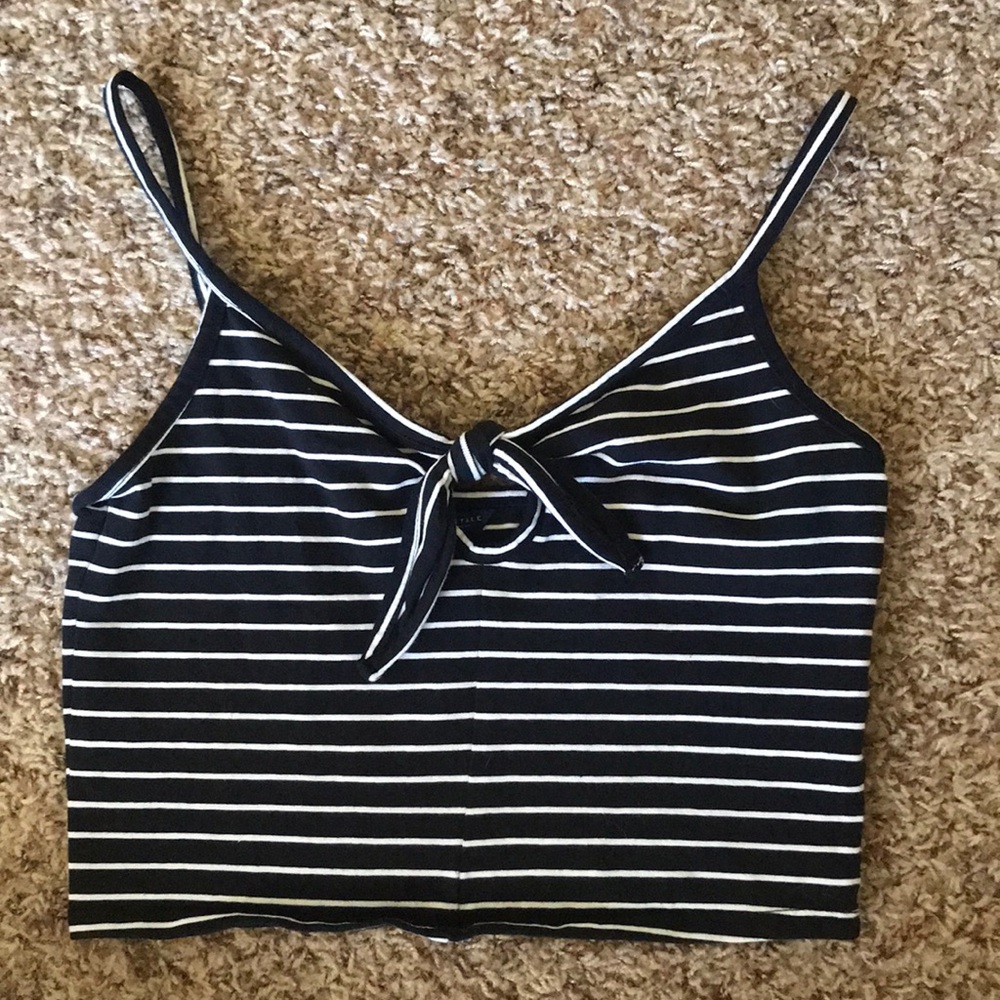 Black and white tank top